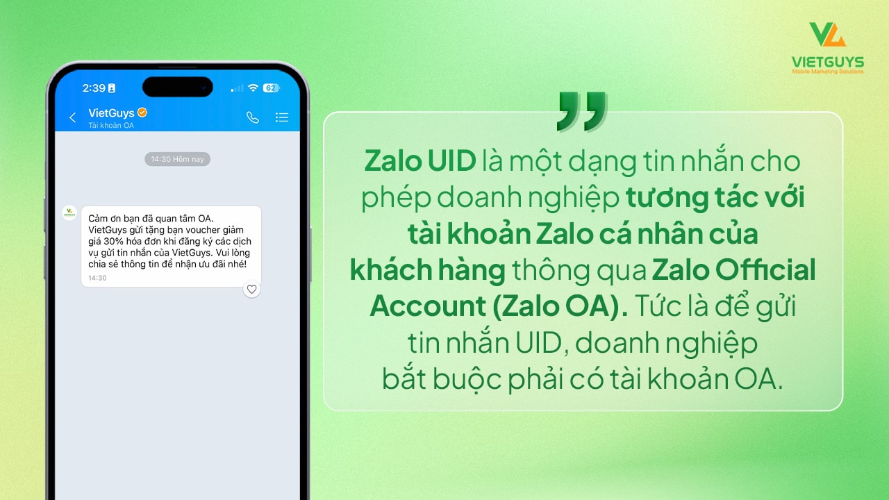 Tin nhắn Zalo UID là gì?