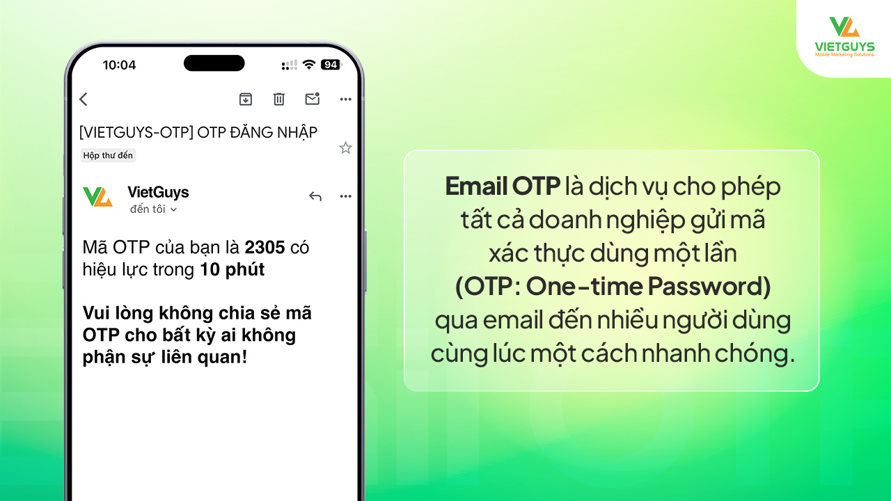 Email OTP là gì?